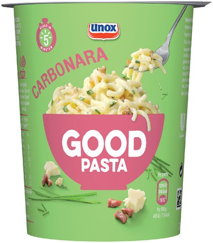 Good Pasta Unox spaghetti carbonara cup 1 kop-3