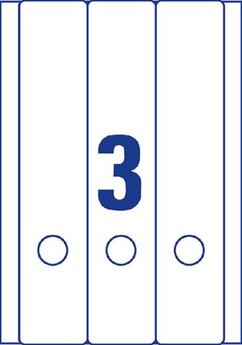 Rugetiket Avery breed/lang 59x297mm zk wit 25 Vel-2