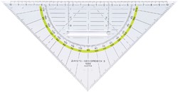Geodriehoek Aristo 1555/2 225mm met greep 1 Stuk