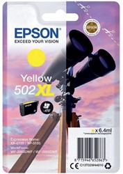 Inktcartridge Epson 502XL T02W4 geel 1 Stuk