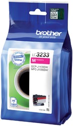 Inktcartridge Brother LC-3233M rood 1 Stuk