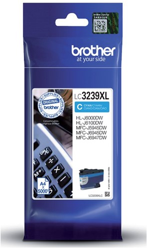 Inktcartridge Brother LC-3239XLC blauw 1 Stuk