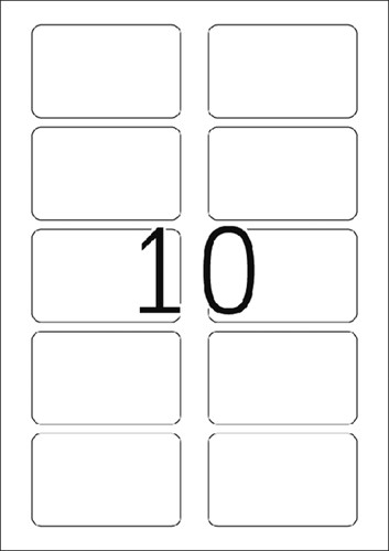 Naambadge etiket HERMA 4514 80x50mm wit 20 Vel-3