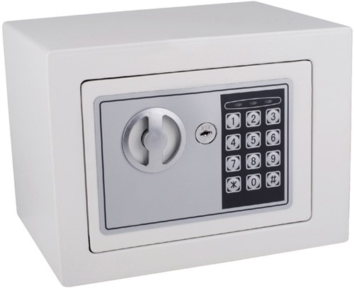 Kluis Pavo mini 230x170x170mm elektronisch wit 1 Stuk