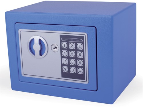 Kluis Pavo mini 230x170x170mm elektronisch blauw 1 Stuk-2