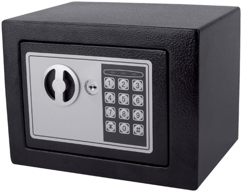 Kluis Pavo mini 230x170x170mm elektronisch zwart 1 Stuk-1