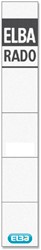 Rug insteekkaart Elba Rado smal 24x159mm wit 10st 10 Stuk