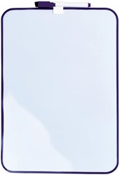 Whiteboard Desq 24x34cm + marker paars profiel 1 Stuk