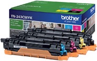 Toner Brother TN-243 zwart + 3 kleuren 4 Stuk