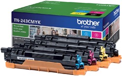 Toner Brother TN-243 zwart + 3 kleuren 4 Stuk