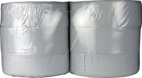 Toiletpapier Cleaninq T1 jumbo groot 6x380m wit 6 Rol-2