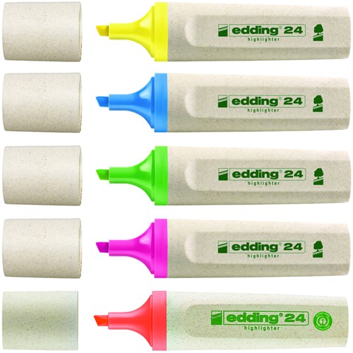 Markeerstift edding 24 Eco 2-5mm lichtblauw 1 Stuk-2