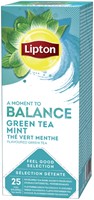 Thee Lipton Balance green tea mint 25x1.5gr 25 Stuk