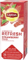 Thee Lipton Refresh strawberry 25x1.5gr 25 Stuk
