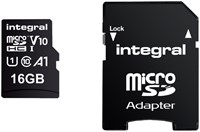 Geheugenkaart Integral microSDHC V10 16GB 1 Stuk-2