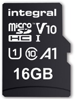 Geheugenkaart Integral microSDHC V10 16GB 1 Stuk