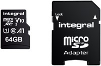 Geheugenkaart Integral microSDXC V10 64GB 1 Stuk-2