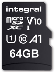 Geheugenkaart Integral microSDXC V10 64GB 1 Stuk
