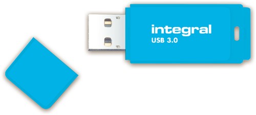 USB stick 2.0 Integral 16GB neon blauw 1 Stuk-3