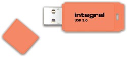 USB stick 3.0 Integral 64GB neon oranje 1 Stuk