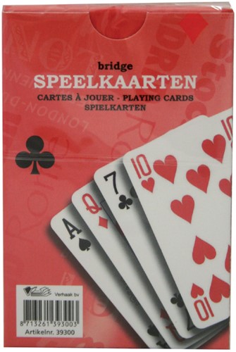 Speelkaarten premium rood 1 Stuk