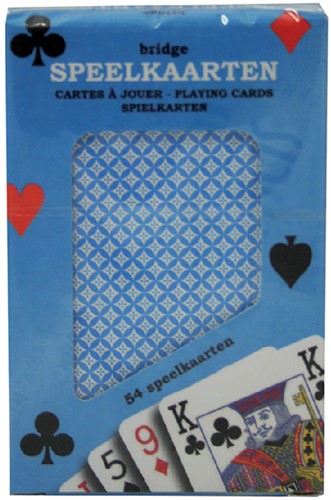 Speelkaarten premium blauw 1 Stuk