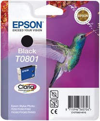 Inktcartridge Epson T0801 zwart 1 Stuk