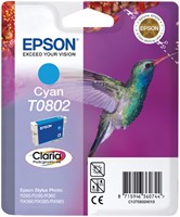 Inktcartridge Epson T0802 blauw 1 Stuk