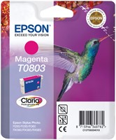 Inktcartridge Epson T0803 rood 1 Stuk