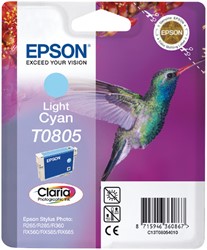 Inktcartridge Epson T0805 lichtblauw 1 Stuk