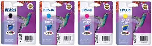 Inktcartridge Epson T0804 geel 1 Stuk-2