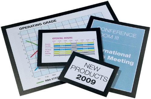 Duraframe Durable 487301 A3 zwart 2 stuks 2 Stuk-2