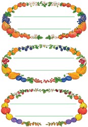 Etiket HERMA 3598 keuken vruchtenkrans 4 Vel