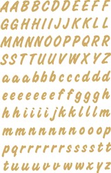 Etiket HERMA 4152 8mm letters A-Z goud op transp 2 Vel