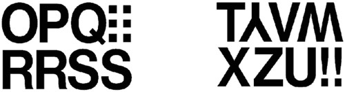 Etiket HERMA 4188 33mm letters O-Z zwart 16 stuks