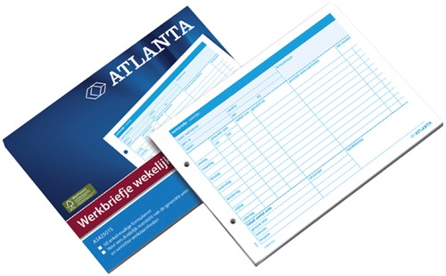 Werkbrief Djois Atl A5 wekelijks 50vel 1 Stuk