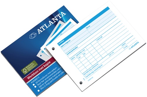 Werkbon Djois Atl met carbon A6 50x2vel 1 Stuk