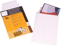 Envelop CleverPack karton A5 176x250 5st wit 5 Stuk-3