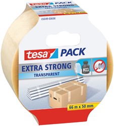 Verpakkingstape tesapack Extra 66mx50mm pvc tr 1 Rol