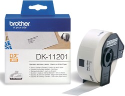 Etiket Brother DK11201 adressering 29x90mm wit 400 Stuk