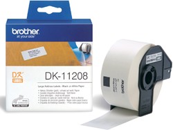 Etiket Brother DK11208 adressering groot 38x90mm 400 Stuk