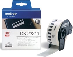 Etiket Brother DK22211 doorlopend 29mm 15m wit 15 Meter