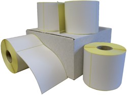 Label etiket PNL100x150x40mm verzend therm wit 4 Rol