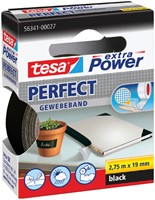 Textieltape tesa Perfect 2.75mx19mm zwart 1 Stuk