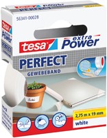 Textieltape tesa Perfect 2.75mx19mm wit 1 Stuk