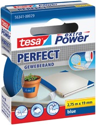 Textieltape tesa Perfect 2.75mx19mm blauw 1 Stuk