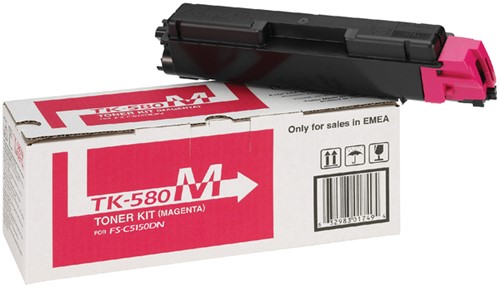 Toner Kyocera TK-580M rood 1 Stuk