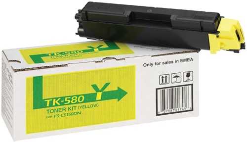 Toner Kyocera TK-580Y geel 1 Stuk