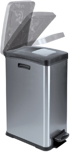 Pedaalemmer EKO Rejoice 30 liter mat rvs 1 Stuk-2