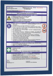 Duraframe Durable A4 zelfklevend donkerblauw 10 Stuk